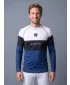 Férfi funkcionális termo t -phirt hosszú ujjú prémiummal ALTISPORT VOJ/ALM051TER01 FEHÉR -BLUE