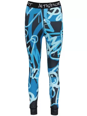 Női funkcionális termo nadrág prémium ALTISPORT VOJ/ALW054TER02 FEKETE -BLUE