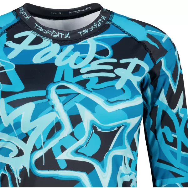  Női funkcionális termo t -póló hosszú ujjú prémium ALTISPORT VOJ/ALW054TER01 FEKETE -BLUE 