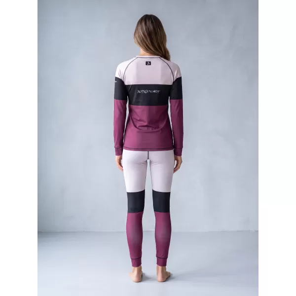  Női funkcionális termo nadrág prémium ALTISPORT VOJ/ALW051TER02 BURGUNDIA 