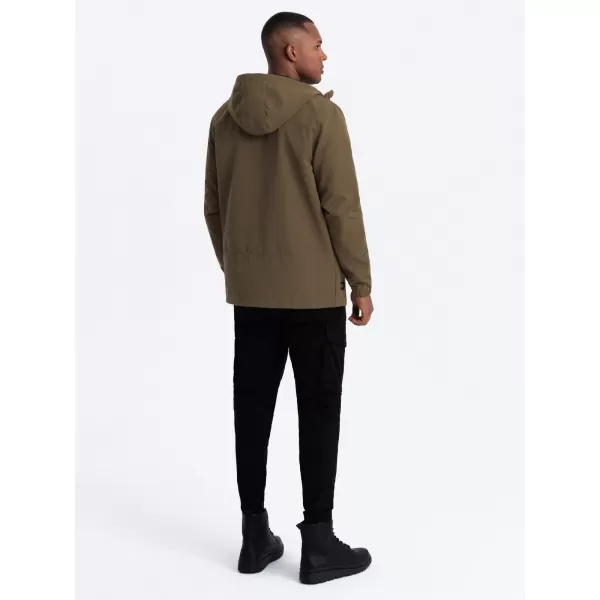  Kabát OMBRE OM-JANP-0191 BARNA 