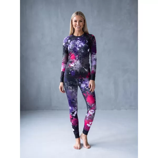  Női funkcionális termo nadrág prémium ALTISPORT VOJ/ALW055TER02 FEKETE -PINK 