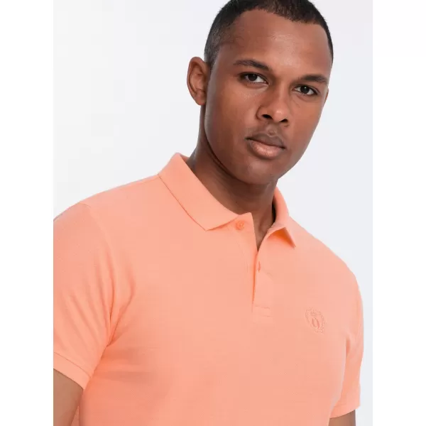  Mens t -phirt gallérral OMBRE OM-POBS-0100 ŐSZIBARACK 