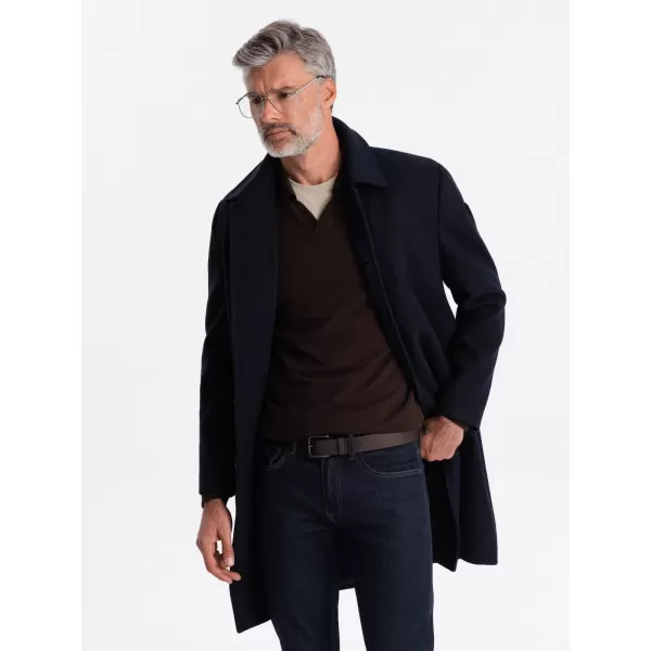  Férfi kabát OMBRE OM-COWC-0106 SÖTÉTKÉK 