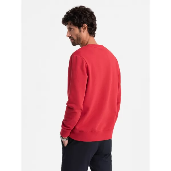  Férfi pulóver OMBRE OM-SSNZ-0134 PIROS 