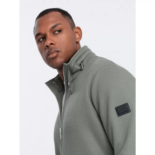  Kabát OMBRE OM-JANP-0154 KHAKI 