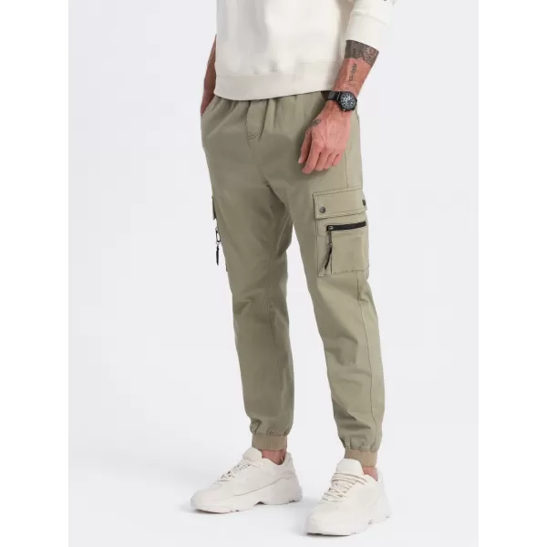  Nadrág OMBRE OM-PAJO-0125 KHAKI 