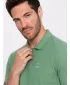 Mens t -phirt gallérral OMBRE OM-POBS-0100 ZÖLD