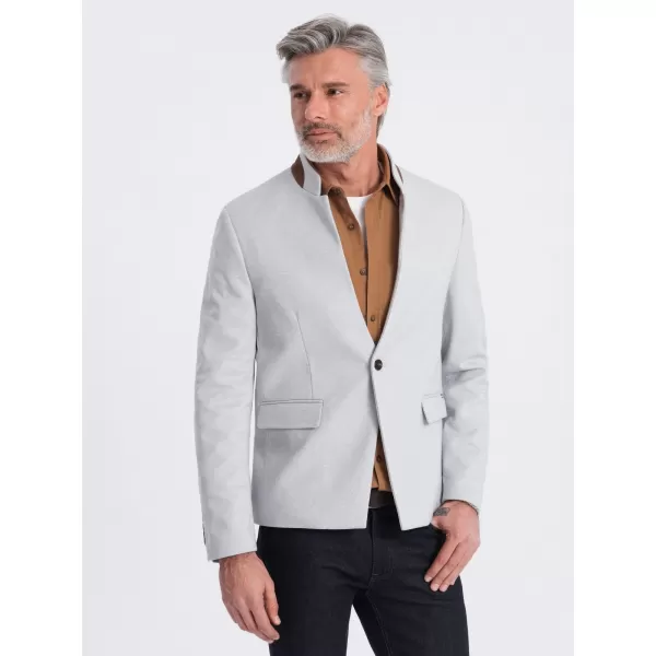  Kabát OMBRE OM-BLZB-0131 SZÜRKE MELANGE 