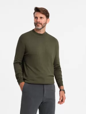 Férfi pulóver OMBRE OM-SWTN-0100 KHAKI