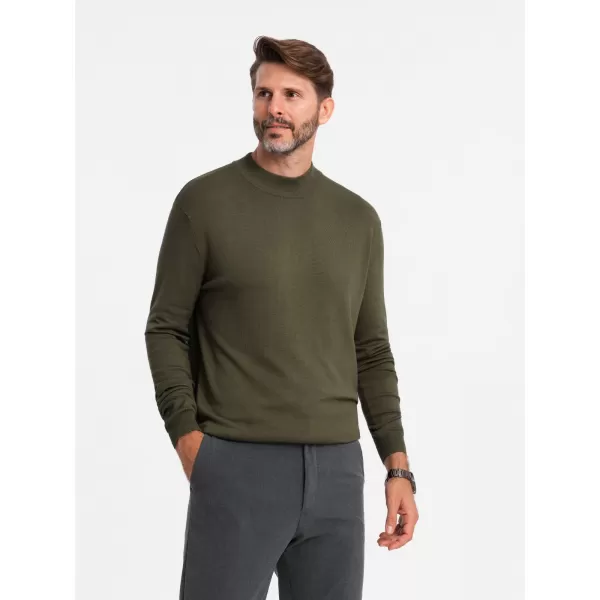  Férfi pulóver OMBRE OM-SWTN-0100 KHAKI 