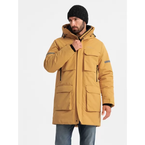  Kabát OMBRE OM-JALJ-0169 SÁRGA 