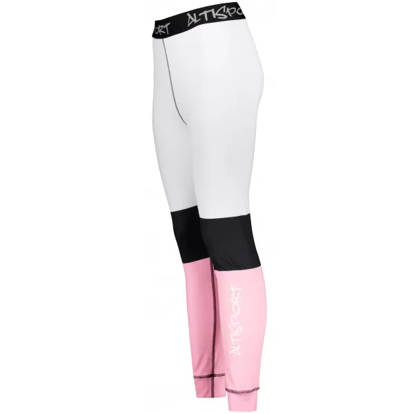  Női funkcionális termo nadrág prémium ALTISPORT VOJ/ALW051TER02 FEHÉR -PINK 