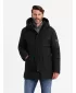 Kabát OMBRE OM-JALJ-0202 FEKETE
