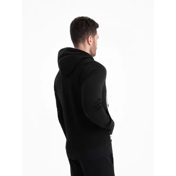  Férfi pulóver OMBRE OM-SSBZ-0178 FEKETE 