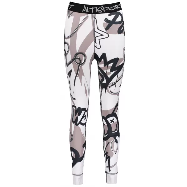  Női funkcionális termo nadrág prémium ALTISPORT VOJ/ALW054TER02 FEHÉR -GRAY 
