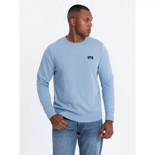  Férfi pulóver OMBRE OM-SSNZ-0136 KÉK 