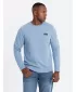 Férfi pulóver OMBRE OM-SSNZ-0136 KÉK