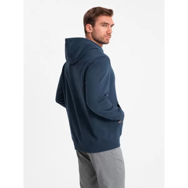  Férfi pulóver OMBRE OM-SSNZ-0144 SÖTÉTKÉK 