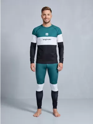 Férfi funkcionális termo nadrág prémium ALTISPORT VOJ/ALM051TER02 KEROZIN/FEKETE