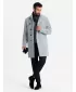 Férfi kabát OMBRE OM-COWC-0120 SZÜRKE MELANGE