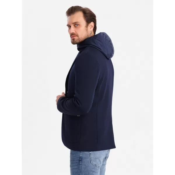  Kabát OMBRE OM-BLZB-0133 SÖTÉTKÉK 