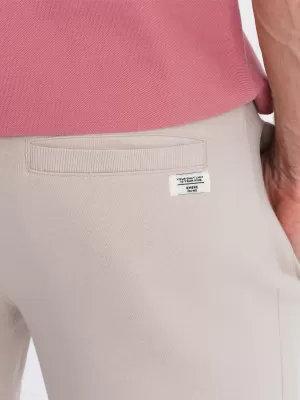 Rövidnadrág OMBRE OM-SRBS-0139 FÉNYES BÉZS