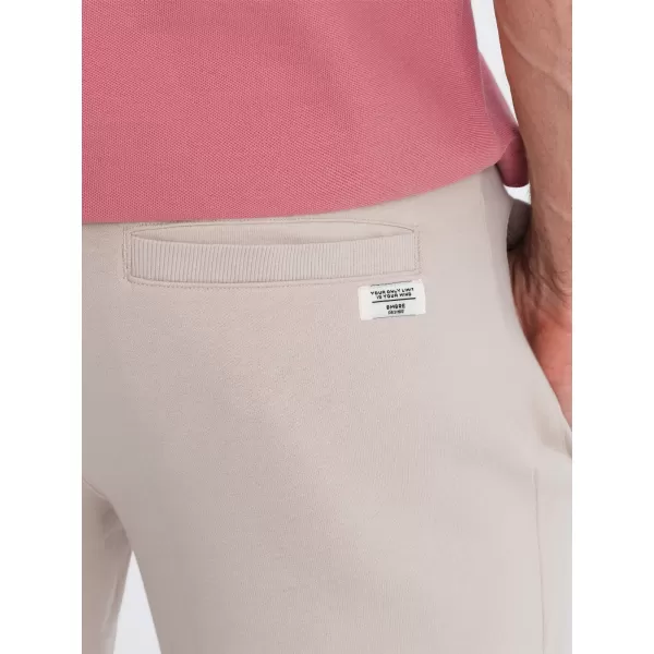  Rövidnadrág OMBRE OM-SRBS-0139 FÉNYES BÉZS 