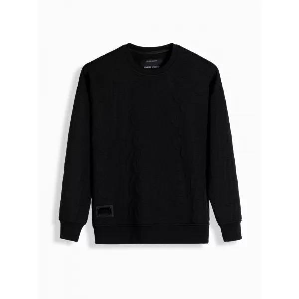  Férfi pulóver OMBRE OM-SSNZ-0164 FEKETE 