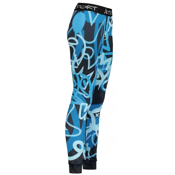  Női funkcionális termo nadrág prémium ALTISPORT VOJ/ALW054TER02 FEKETE -BLUE 