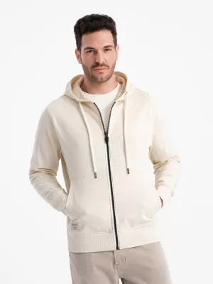 Férfi pulóver OMBRE OM-SSBZ-0178 KRÉM