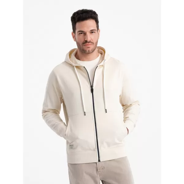  Férfi pulóver OMBRE OM-SSBZ-0178 KRÉM 