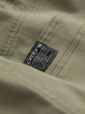 Nadrág OMBRE OM-PAJO-0125 KHAKI