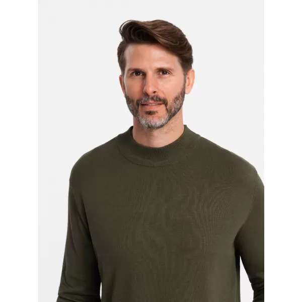  Férfi pulóver OMBRE OM-SWTN-0100 KHAKI 
