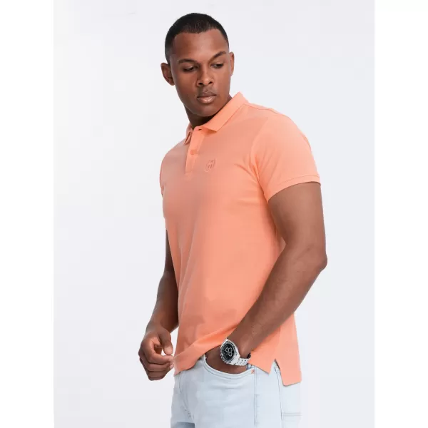  Mens t -phirt gallérral OMBRE OM-POBS-0100 ŐSZIBARACK 