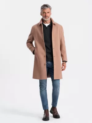 Férfi kabát OMBRE OM-COWC-0106 BARNA