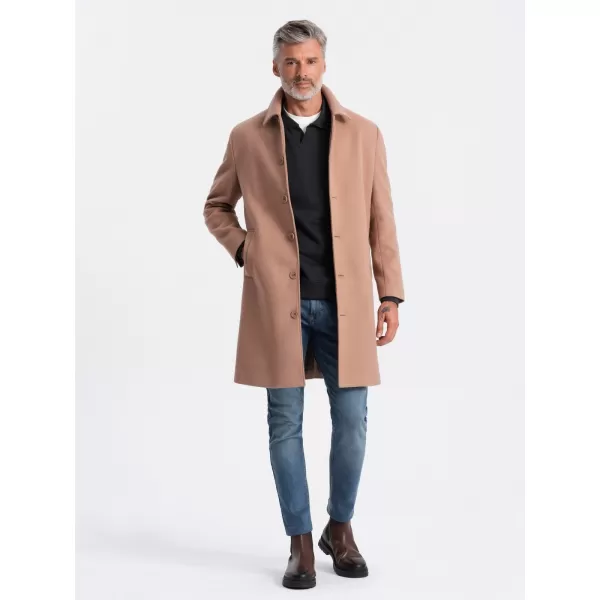  Férfi kabát OMBRE OM-COWC-0106 BARNA 