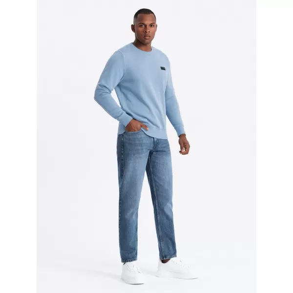  Férfi pulóver OMBRE OM-SSNZ-0136 KÉK 