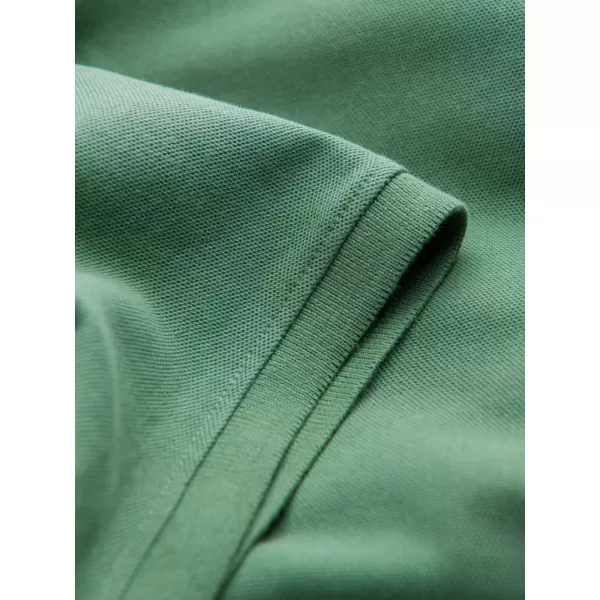  Mens t -phirt gallérral OMBRE OM-POBS-0100 ZÖLD 