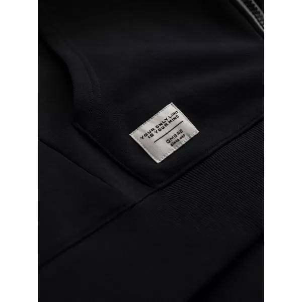  Férfi pulóver OMBRE OM-SSBZ-0178 FEKETE 