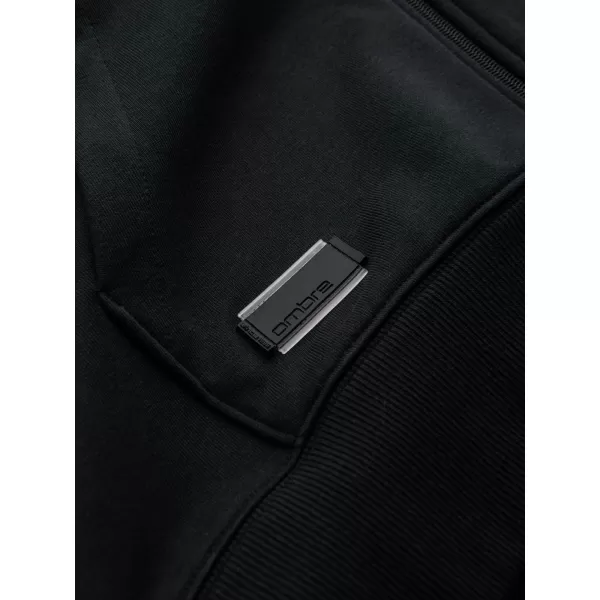  Férfi pulóver OMBRE OM-SSBZ-0160 FEKETE 
