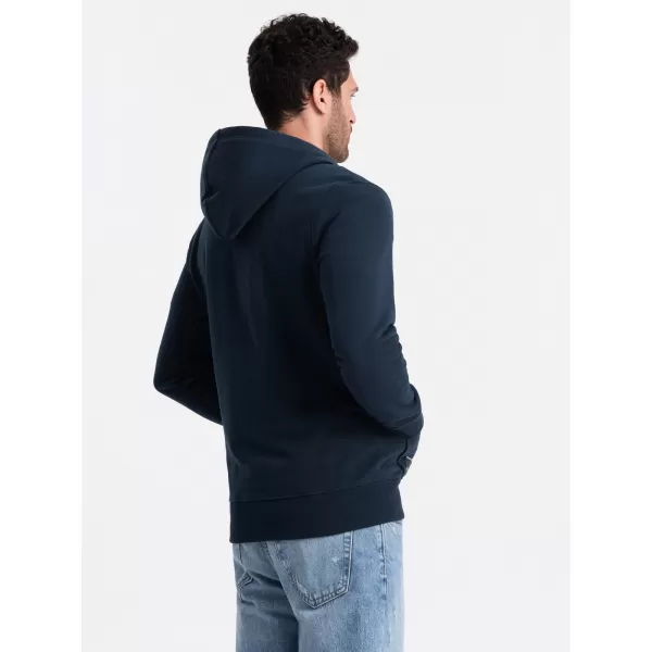  Férfi pulóver OMBRE OM-SSBZ-0160 SÖTÉTKÉK 