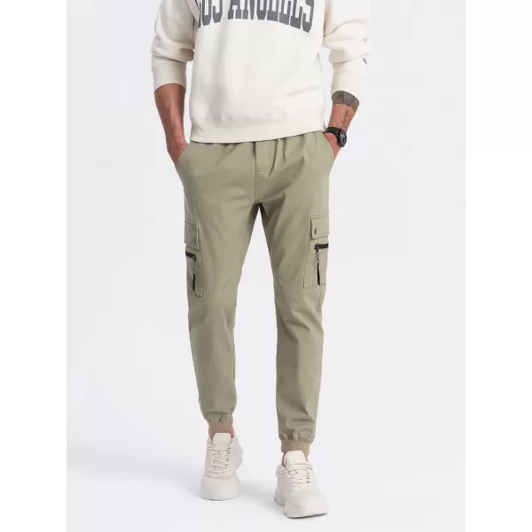  Nadrág OMBRE OM-PAJO-0125 KHAKI 
