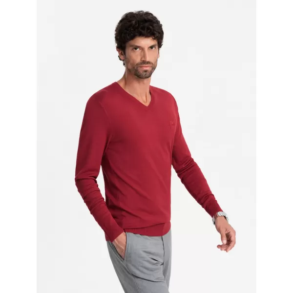  Férfi pulóver OMBRE OM-SWBS-0107 PIROS 
