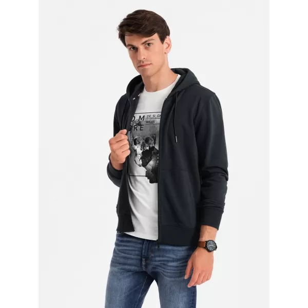  Férfi pulóver OMBRE OM-SSBZ-0160 FEKETE 