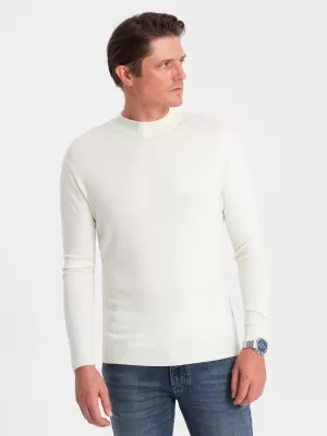 Férfi pulóver OMBRE OM-SWTN-0100 KRÉM