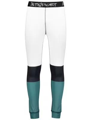 Férfi funkcionális termo nadrág prémium ALTISPORT VOJ/ALM051TER02 FEHÉR -ZÖLD