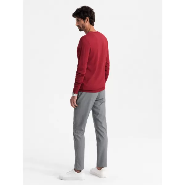  Férfi pulóver OMBRE OM-SWBS-0107 PIROS 