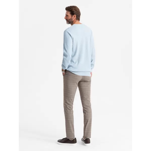  Férfi pulóver OMBRE OM-SWSW-0142 KÉK 