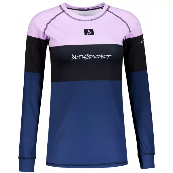  Női funkcionális termo t -póló hosszú ujjú prémium ALTISPORT VOJ/ALW051TER01 IBOLYA/KÉK 